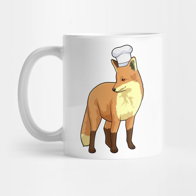 Fox as Cook with Chef hat by Markus Schnabel